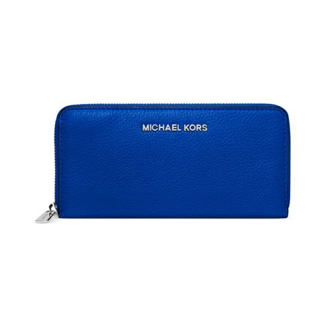 michael kors wallet blue men|Michael Kors zip around wallet.